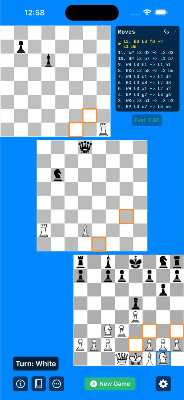 Screenshot #1 pour TriLevelChess