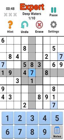 No Ads: Sudoku Screenshot 1 of 3