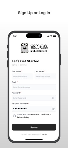 TDM OS screenshot