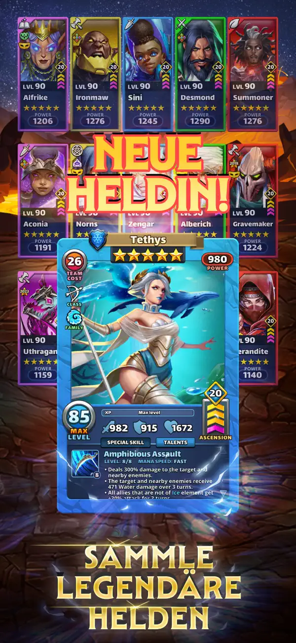 Empires & Puzzles: Match-3 RPG iPhone Spiel Screenshot 2 – Spiele
