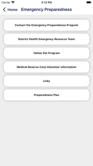 West Central Health District Screenshot