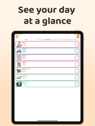 Visual To-Do List iPad screenshot