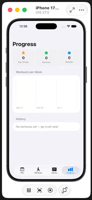 myhomeworkout screenshot 1