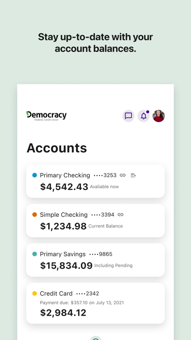 Screenshot #3 pour Democracy FCU Mobile
