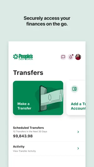 People's CU Mobile Banking screenshot 2