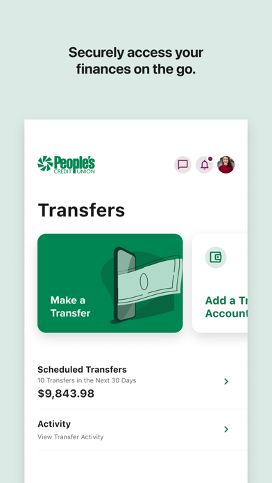 People's CU Mobile Banking Screenshot 2 of 5