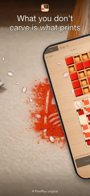HANKO: Zen Carving Puzzle screenshot 2