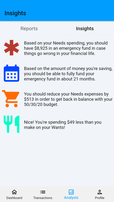 Moneywyn: 50/30/20 Budget Plan Screenshot