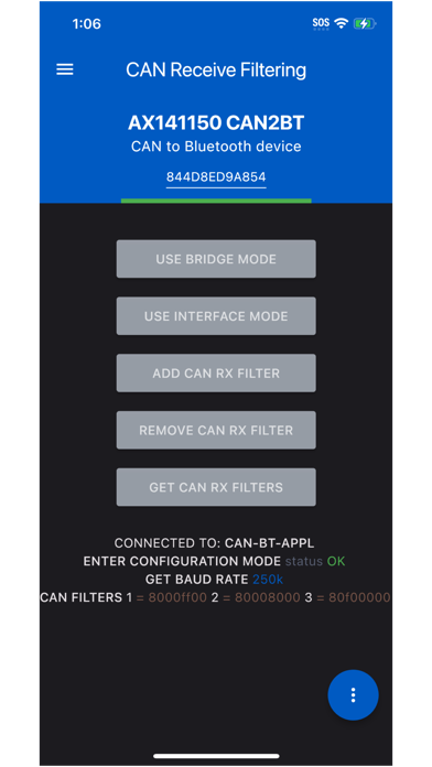 Screenshot 4 of CAN2BLE Configuration App