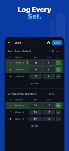 Reps: Workout Tracker Gym Log Screenshot 2 of 8
