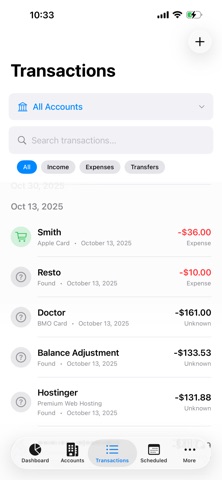 BirdMoney Mobile iPhone screenshot