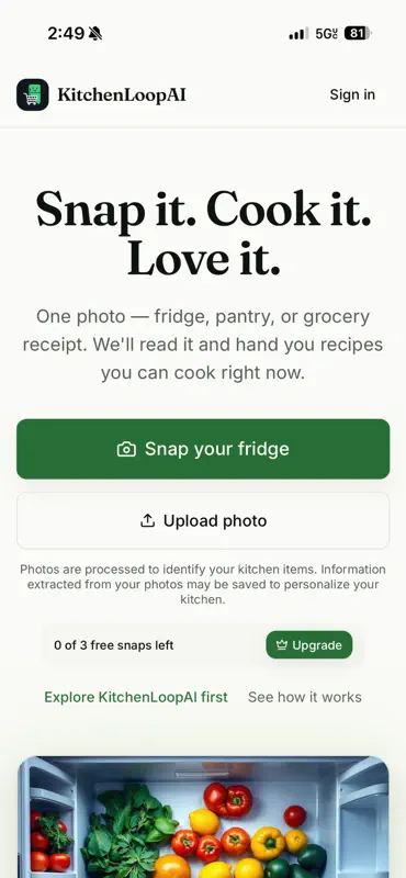 KitchenLoopAI screenshot 1 of 8