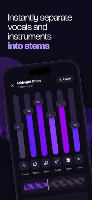 Riffloop: Stem & Vocal Remover screenshot 1