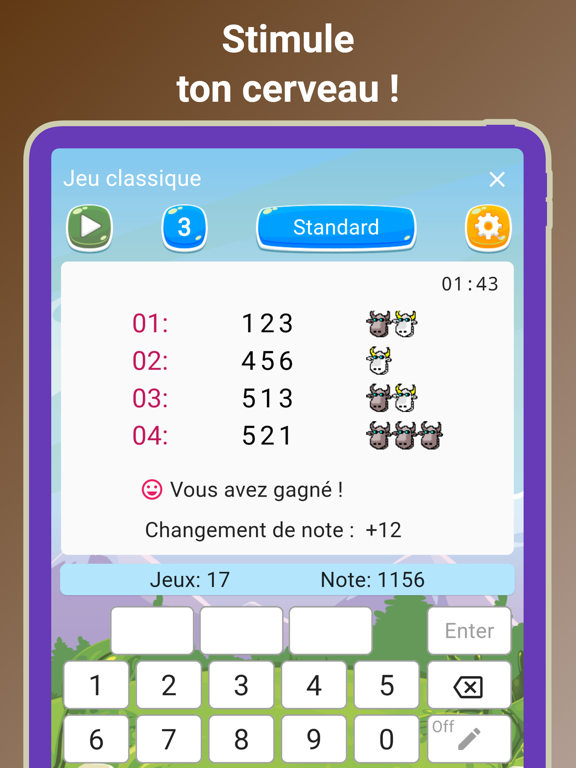Screenshot #6 pour Taureaux et Vaches: Mastermind