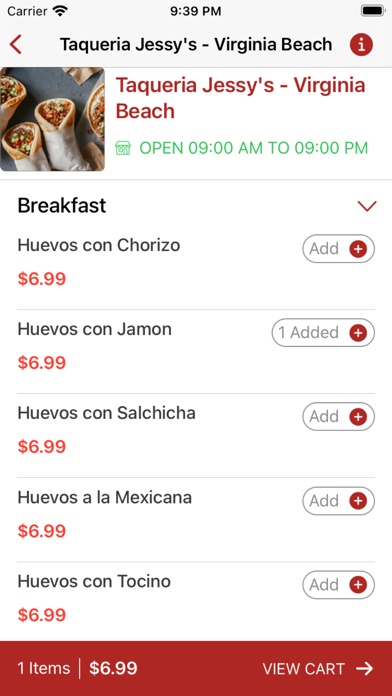 Taqueria Jessy's Screenshot