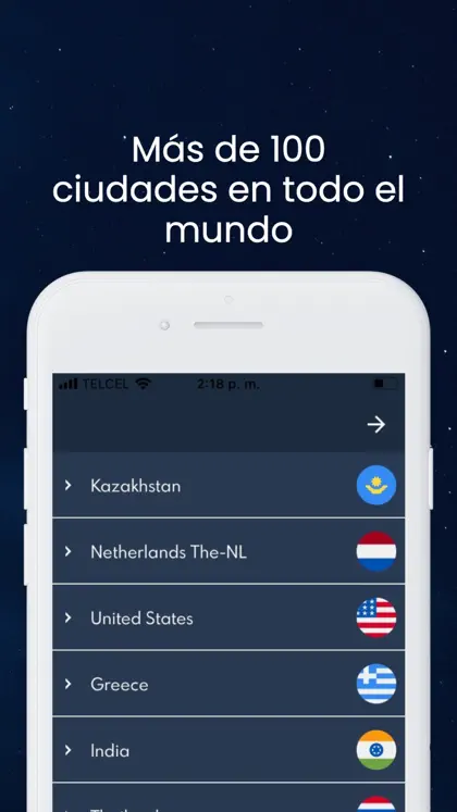 Screenshot 3 di 4 di VPN.lat: unlimited and secure
