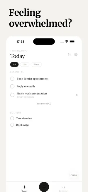 Clair – Focus & Tasks screenshot 1