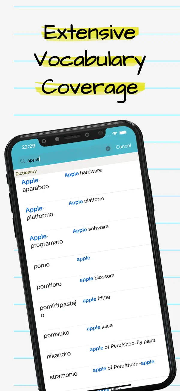 Screenshot #1 pour Esperanto English Dictionary