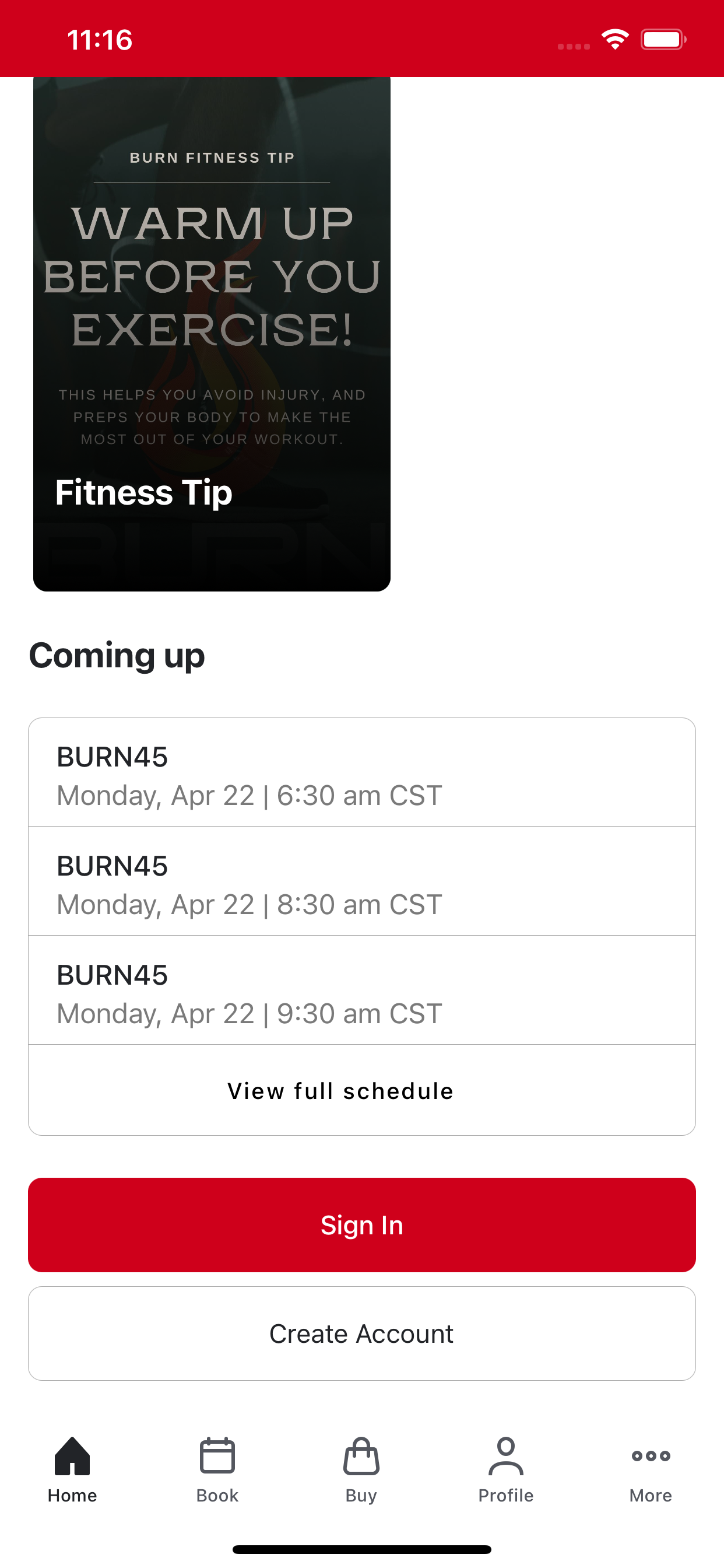 Burn Fitness Center