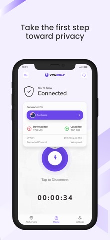 VPNBolt iPhone screenshot