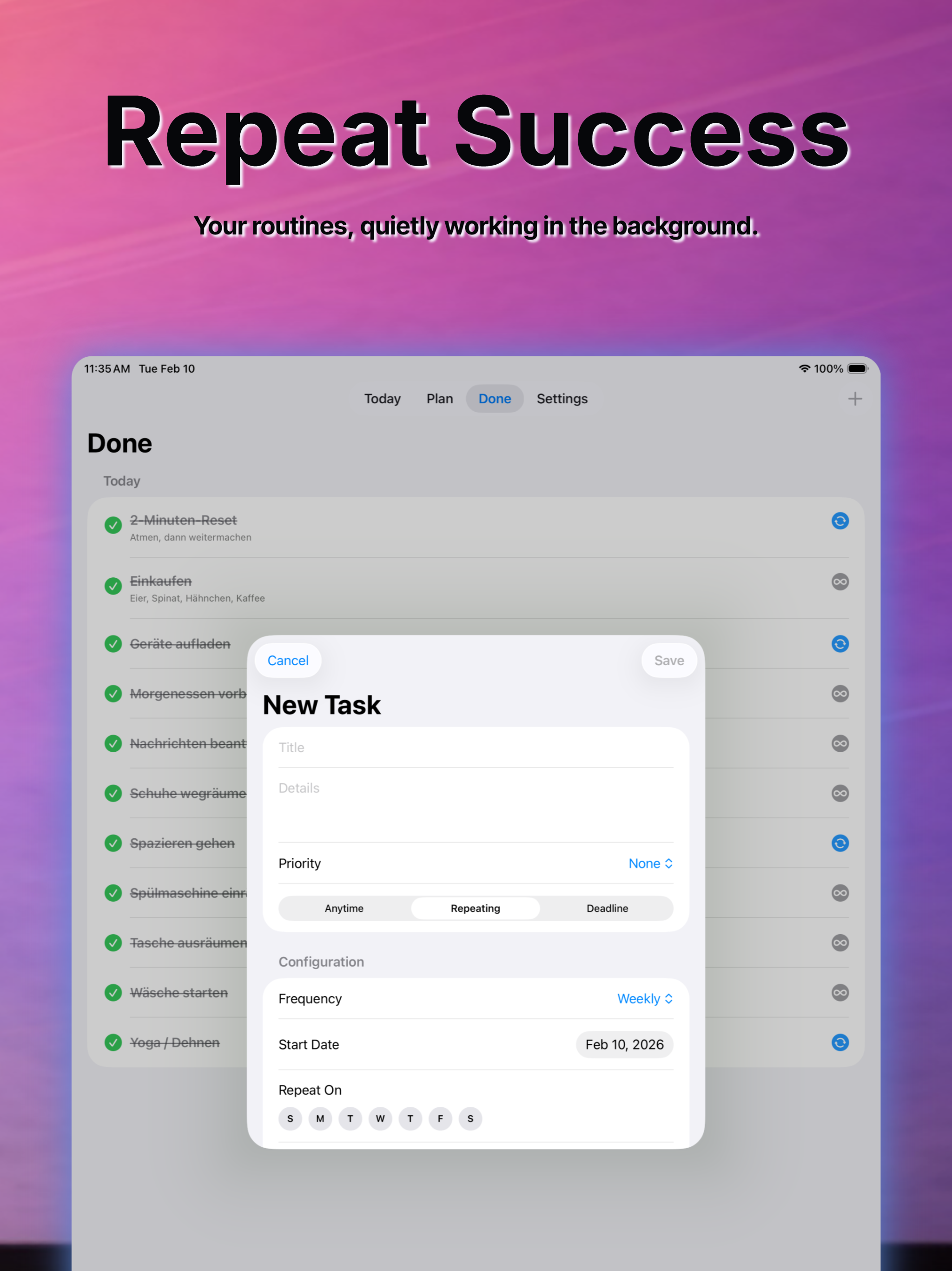 DailyDoer - Simple Tasks screenshot 16