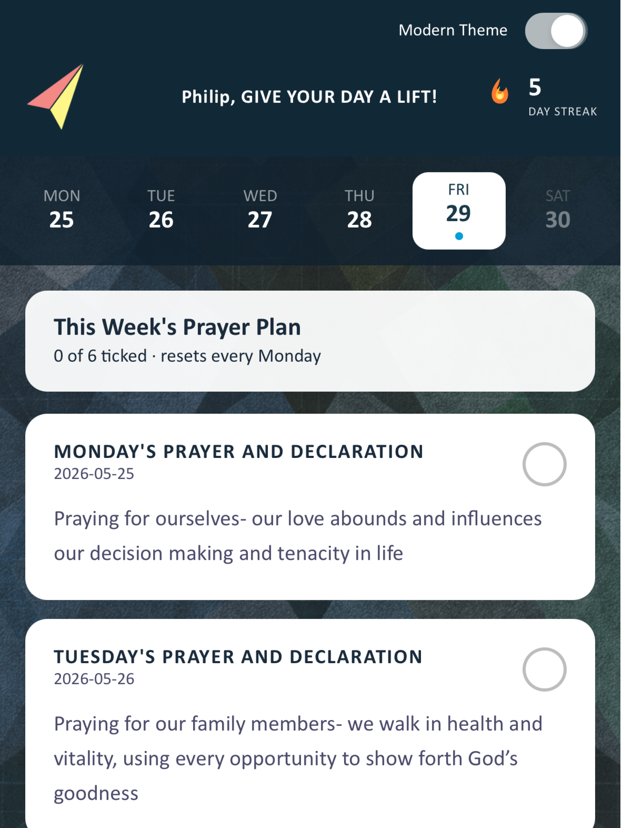 LIFT(Live In Fellowship Today)