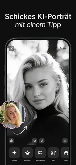 Screenshot von GIO – Bewerbungsfoto & KI-Foto auf dem iPhone 6