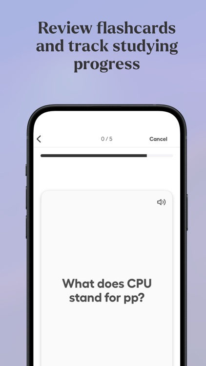 Quiztr - Revision Sheets