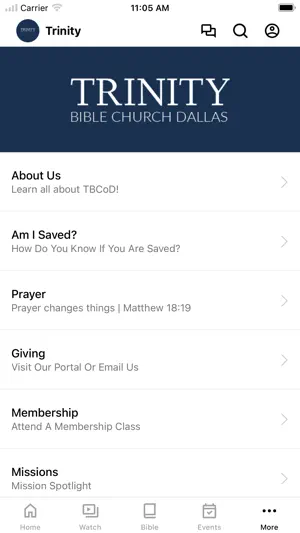 Trinity Bible Church of Dallas screenshot 4
