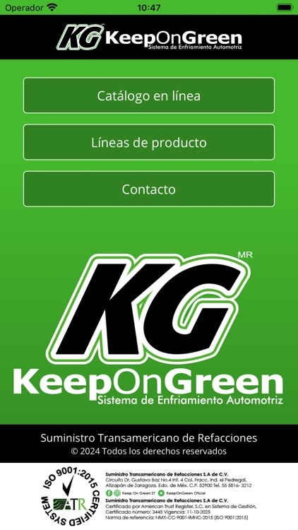 Catálogo Keep On Green