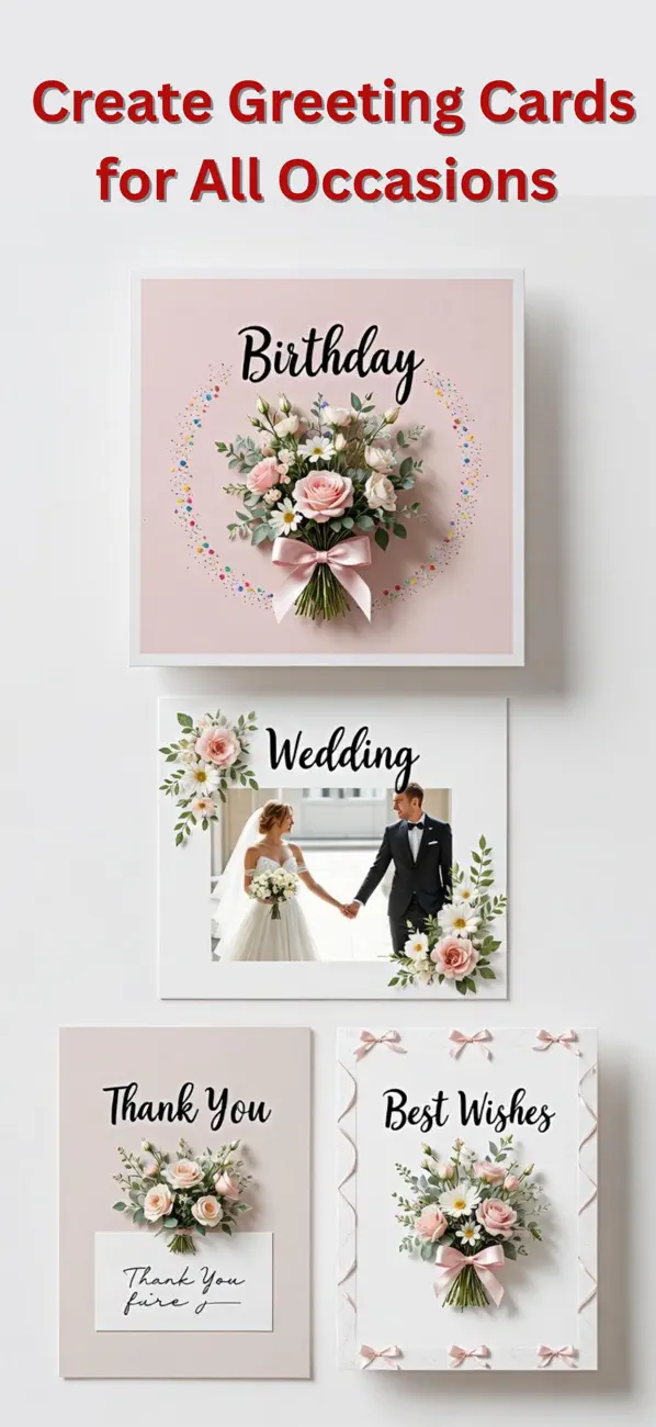 Screenshot #1 pour Greeting Card Maker & Invite