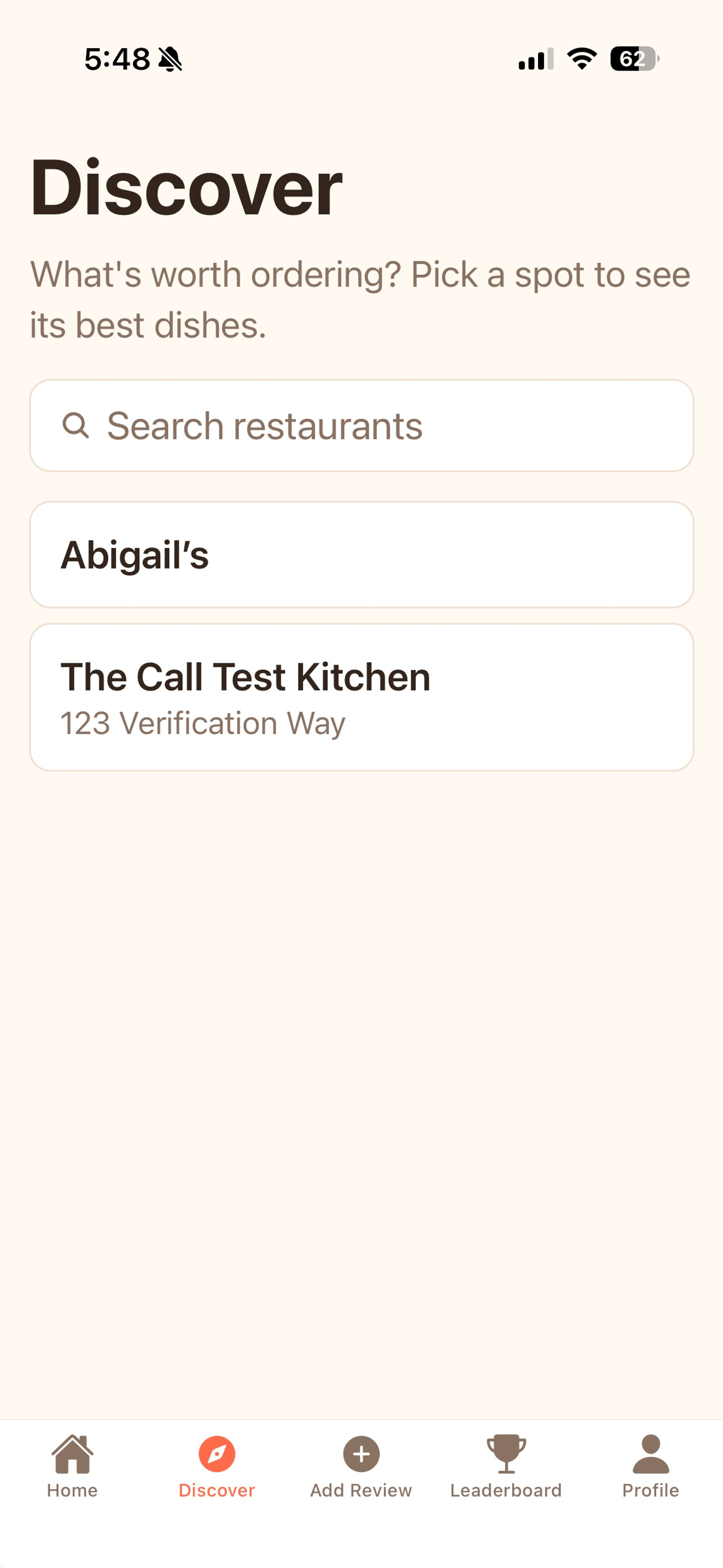 The Call: What to Order screenshot 3