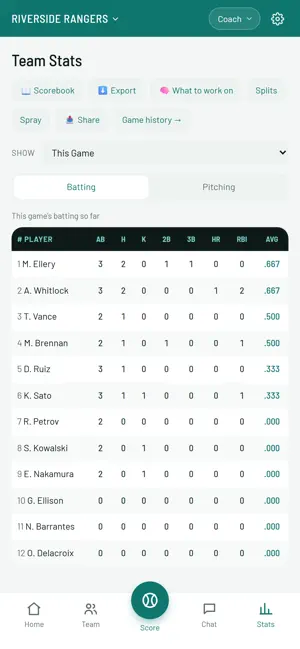 Gameday Baseball screenshot 2