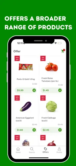 Screenshot von VAYU - Indian Grocery Delivery auf dem iPhone 4
