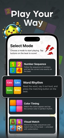 Say the Word on Beat Game iPhone screenshot