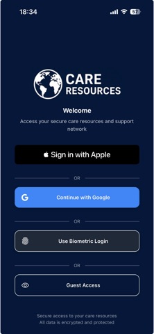Care Resources screenshot