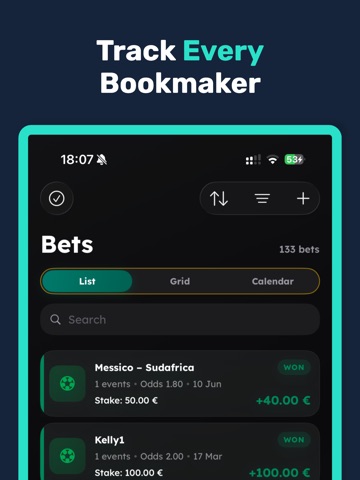 Wallbet – Improve your bets iPad screenshot