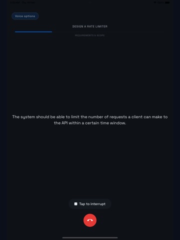 jobby, mock interview prep iPad screenshot