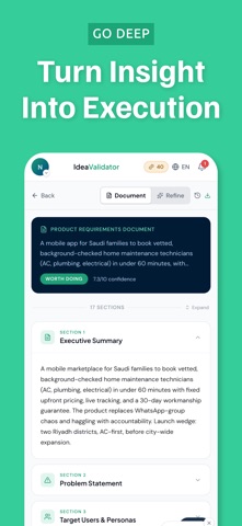 IdeaValidator: Startup AI screenshot