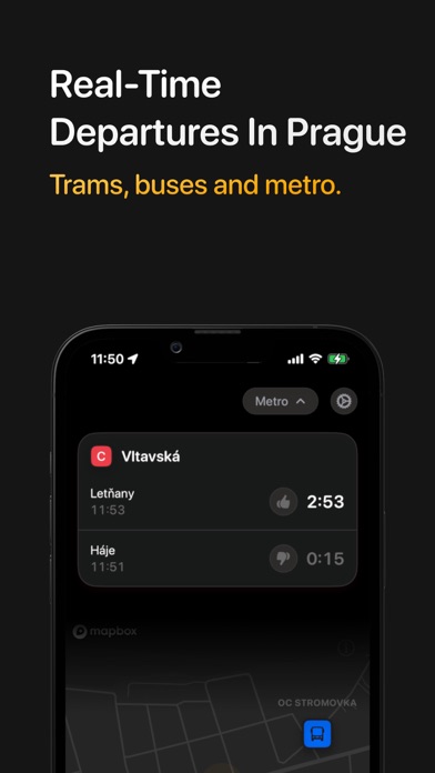 Tramoji: Czech Transit App iPhone screenshot 1 - Travel app