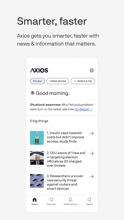 Axios: Smart Brevity news