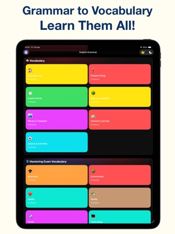 Learn English - Grammar, Vocab iPad screenshot