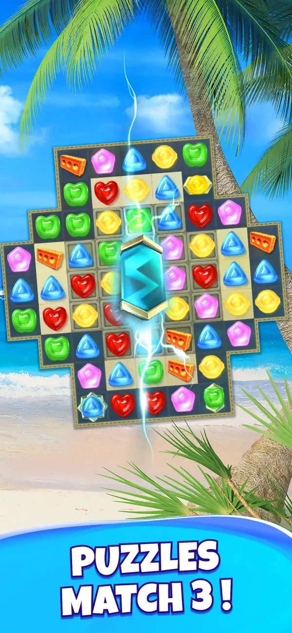 Screenshot #1 pour Gummy Drop! Jeu de match 3