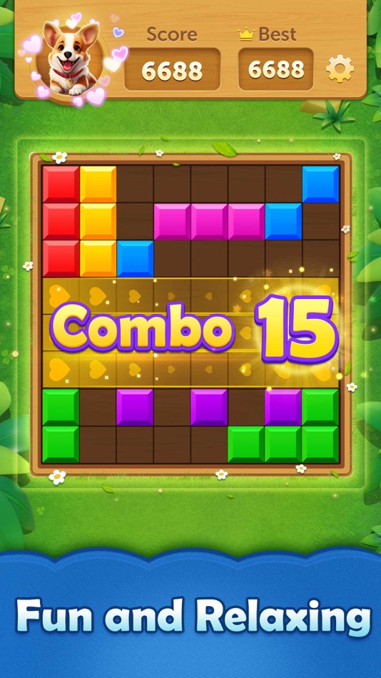 #1. Block Bliss - Block Puzzle (iOS) 由: http://www.myskillninja.com