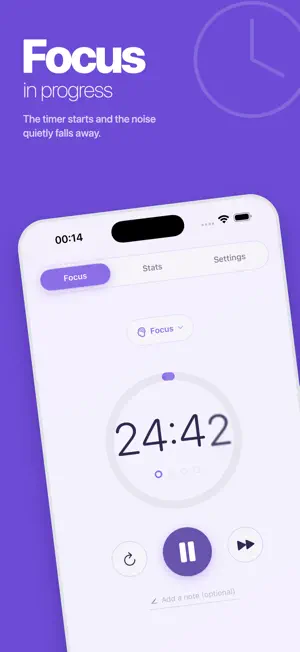 Clarity - Focus & Pomodoro screenshot 1