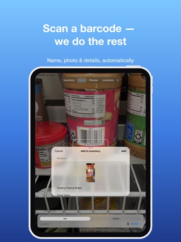 Freezer & Pantry Inventory iPad screenshot