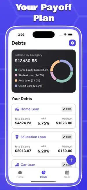 Debt Payoff Tracker & Planner* screenshot 2