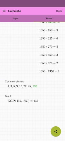 Greatest Common Divisor PRO iPhone screenshot