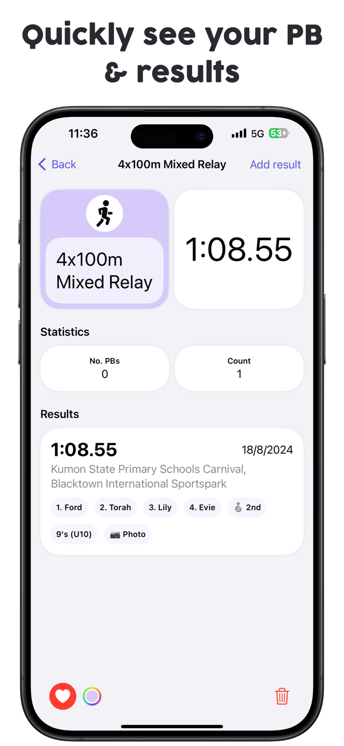 Track and Field Personal Best