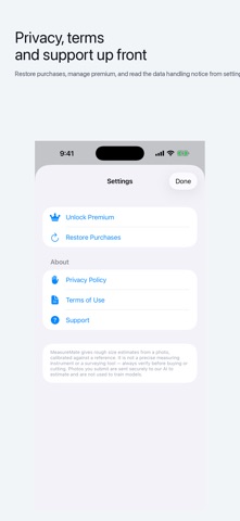 MeasureMate AI - Size Estimate iPhone screenshot